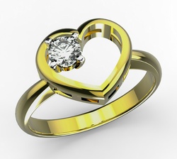 Кольцо «Сердце» 10340